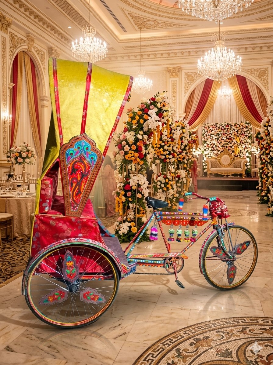 Decorated Cycle Rickshaw
