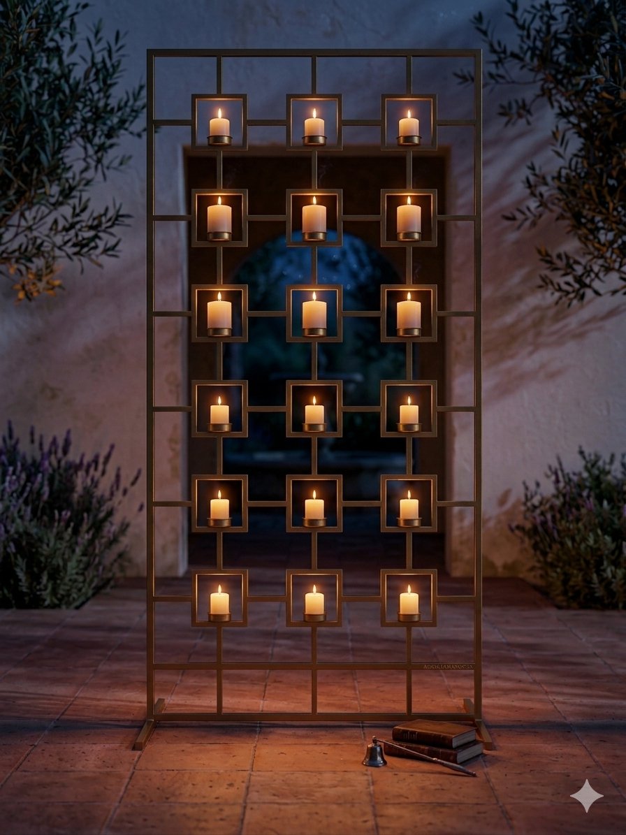 Stainless Steel Candle Wall