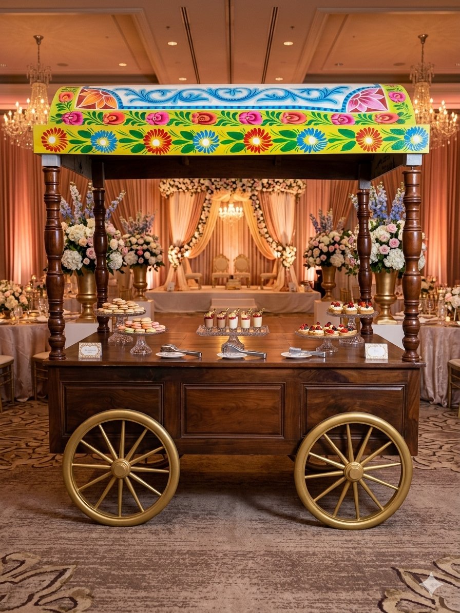 Wooden Food Cart — Truck Art Style