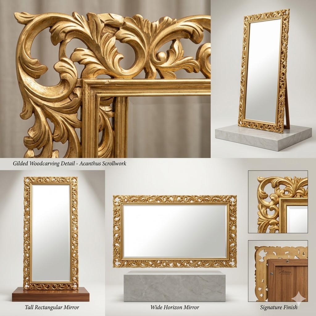 Carved Gilded Mirror Frames