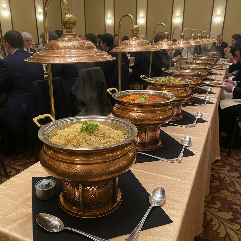 Copper Chafing Dish — Dome Lid