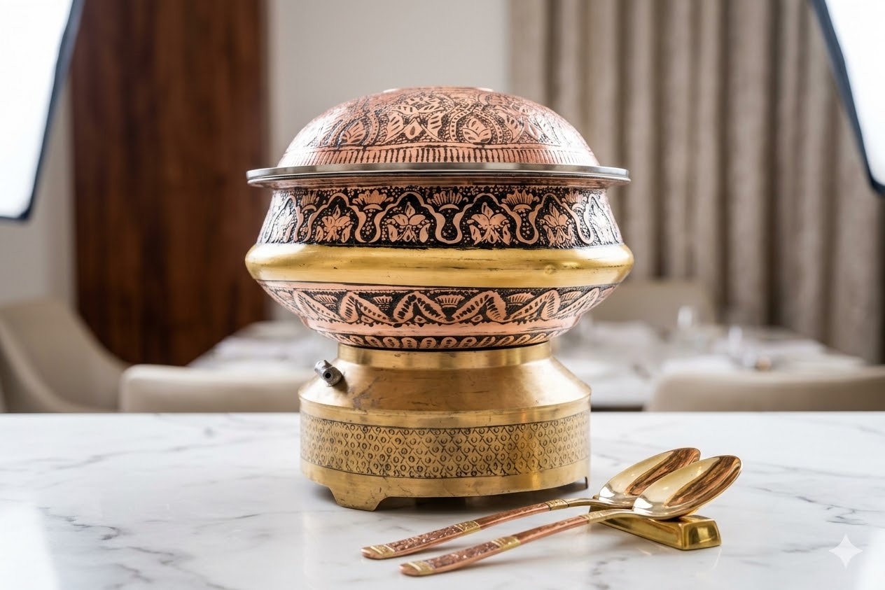 Copper Degchi — Banquet Warmer