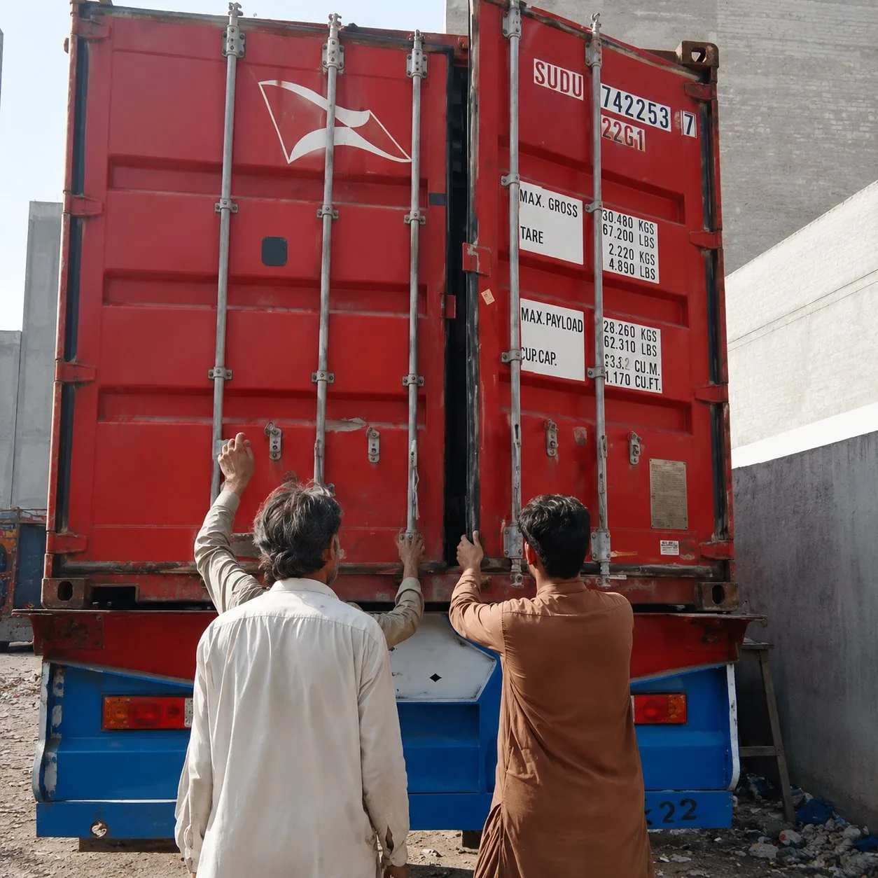 Export container loading